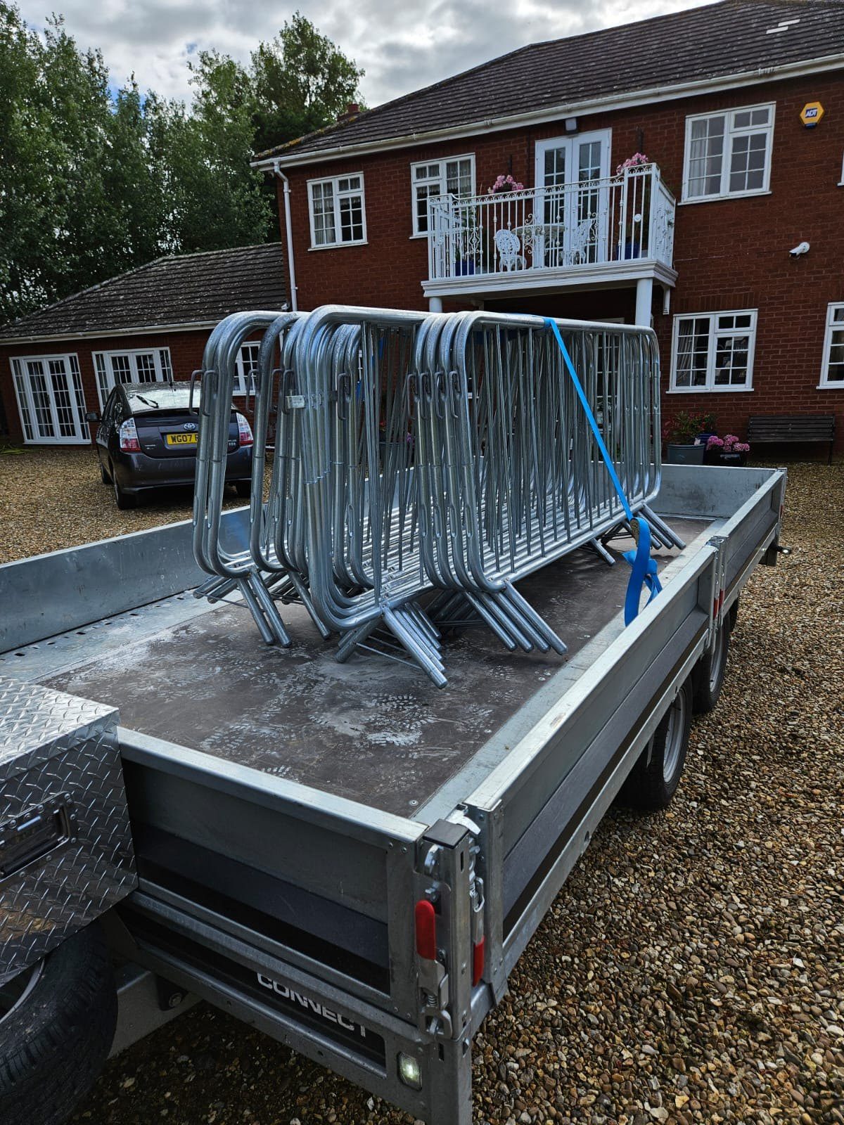 Heras & Pedestrian Fencing on site