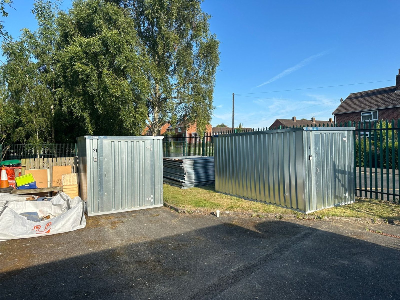 Storage Containers on site