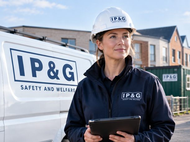 IP&G safety adviser carrying out a site inspection